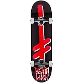 Deathwish Skateboard Complete Gang Logo Black/Red 8.0" Raw Trucks Assembled