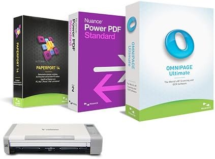 Nuance Software Bundle - OmniPage Ultimate, PaperPort 14, Power PDF 2. Includes Visioneer Patriot P15 Scanner