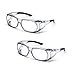 Elvex SG-37C OVR-Spec II Over-The-Glass Protective Eyewear Safety Glasses Clear Lens (2 Pair)