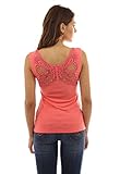 PattyBoutik Women's Butterfly Lace Back Tank Top