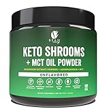 Bean Envy Keto Shrooms - Mushroom Extract Root Powder + MCT Oil Powder + Ashwagandha - Perfect for Keto, Immunity Boost, Weight Loss and Stress Management - Unflavored