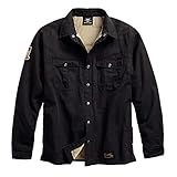 Harley-Davidson Official Men's #1 Genuine Classics Shirt Jacket, Black