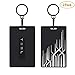 SEVEN SPARTA Key Card Holder for Tesla Model 3, Model Y Silicone Key Chain (2Pack black)