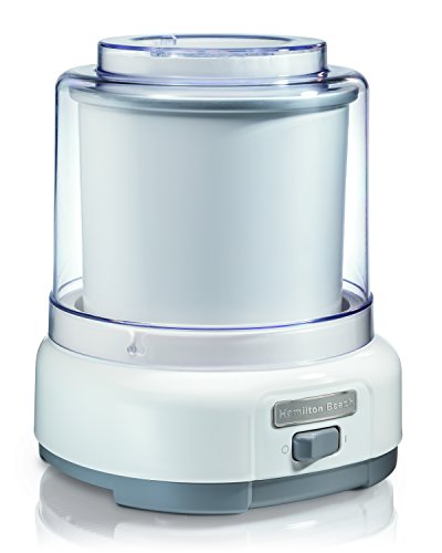 Hamilton Beach 68880 Ice Cream Maker, 1.5-Quart, White, 040094688807
