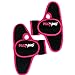 PILOXING Pair of Black and Pink 0.5 lb Weighted Gloves for Women
