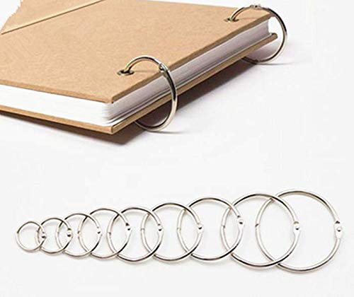 DODXIAOBEUL 2.5 inch Interior Diameter Open and Close Solid Metal Curtain Ring Hook Rustproof,Movable Clasp Suitable Fixed Pole Shower Curtain Rings/Strong Hooks Set Silver (24)