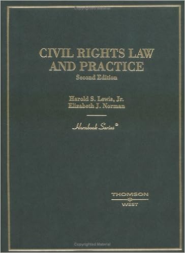 Civil Rights Law And Practice Hornbook Lewis Harold S Jr Norman Elizabeth J 9780314150110 Amazon Com Books