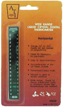 Horizontal Wide Range Liquid Crystal Thermometer