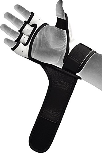 RDX-Guantes-MMA-para-Artes-Marciales-Entrenamiento-Cuero-Sparring-Guantillas-Bueno-para-Grapling-Kickboxing-Muay-Thai-Saco-de-Boxeo-Combate-Training-y-Lucha-Libre