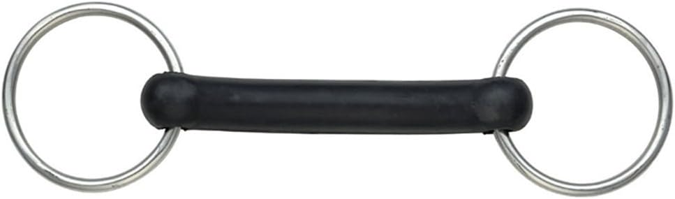 Shires Flexible Rubber Mouth Snaffle 6", 6" 65mm 21mm