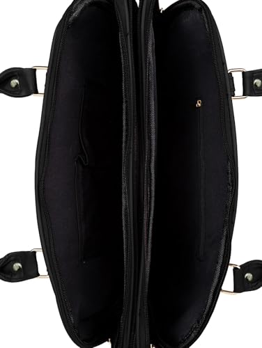Bolsa Feminina Pasta Executiva para Notebook até 15.6” Reforçada Couro Ecológico para Trabalho, Reuniões e Dia a Dia Tamanho Grande