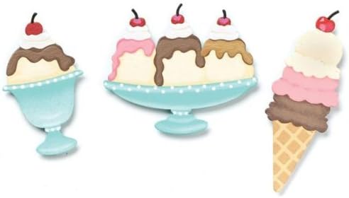 Embellish Your Story Ice Cream Treat Magnets - 3 Assorted