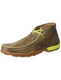 Twisted X - Mocs de conducción de encaje para hombre, color amarillo