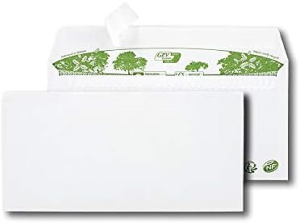 GPV ERA Pure Recycling 2821 Envelopes Without Window DL White 80 g Pack of 500