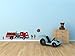 Firetrucks and Firefighters Giant Stickers - Removable and repositionable Wall Decals Wall Art for Any Kids Room