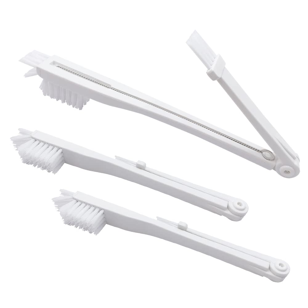 WYAN Set of 2 Kitchen Cleaning Brush,Long Handle Pot and Pan Clean Brush,Bottle Brushes,Washing Up Brushes (3 white)