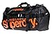Superdry Tarp Kitbag Rucksack Tarpaulin Holdall/Luggage Gym Bag - Black/Orange