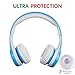 Kids Bluetooth Headphones Yusonic Wireless Over Ear Volume limiting Foldable Headset with Mic Stereo Cordless Ear Muffs for Cell Phones TV Computer Toddler Tablet Game School Boys Girls (Blue 1)thumb 3