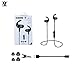 [Upgraded]SYL Bluetooth Headphones With TF SD Card Slot and Clip, Sweatproof MP3 Wireless in Ear Headsets, Bluetooth 4.2 Noise Cancelling Sports Magnetic Earphones with Mic for Gym Running (Black)
