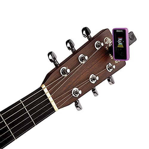 D'Addario Guitar Tuner Eclipse Headstock Tuner Clip On Tuner for