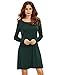 ROMWE Women's Crew Neck Long Sleeve Casual Loose Tshirt Dress Tunic Tops