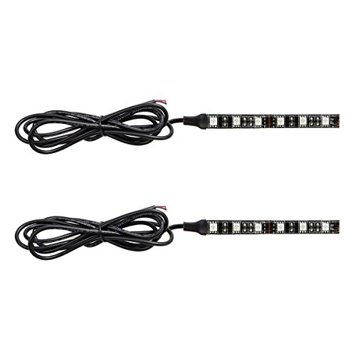 NBWDY 2Pcs Motorcycle LED Turn Signal light Strips Universal Waterproof Amber Indicator Blinker 6LED Light Bar for Motorcycle Scootor Bike ATV UTV Golf Cart