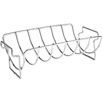 Charcoal Companion CC3096 14-Inch Stainless Steel Reversible Roasting and Rib Rack