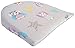 Zazalandia Bassinet Wedge | Pregnancy Pillow | 12-degree Incline | Waterproof Layer & Handcrafted Cotton Removable Cover | Reflux Reducer and Nasal Congestion Reducer | Third Printed Cover with Owls