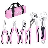 FASTPRO 5-Piece Pink Utility Pliers Set with