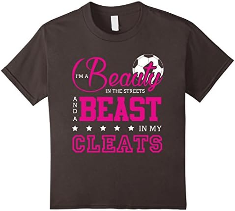 unisex-child Beauty in the street Beast in my Cleats Shirt Soccer Gifts 12 Asphalt