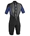 O'Neill Men's Reactor 2mm Back Zip Spring Wetsuit, Black/Pacific/Graphite, X-Large