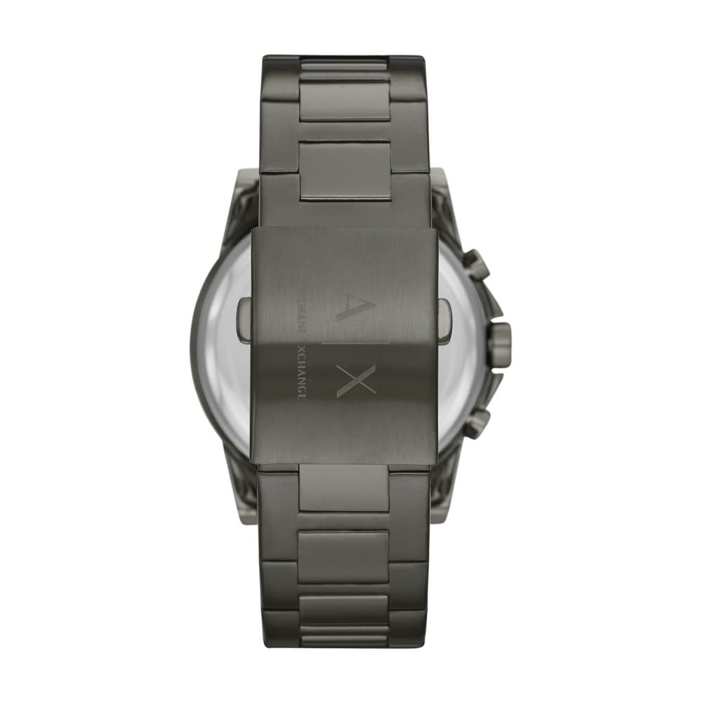 Armani Exchange Watch For Men, Chronograph Movement and 45mm Case Size with Stainless steel, Leather or Silicone strap