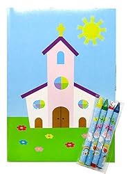 Tiny Mills Christian Religious Coloring Book Set