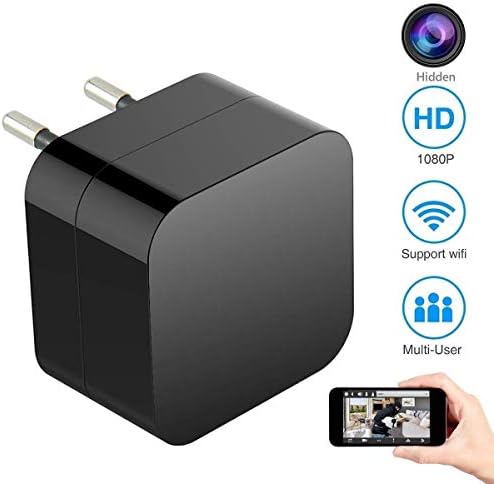 EagleEye 1080P HD USB Wall Charger WiFi Hidden Spy-Camera for Use in Security Surveillance or as Mini Nanny Camera
