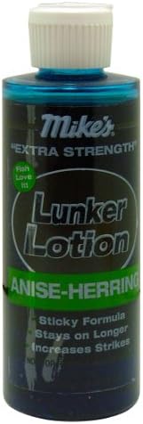 Anise Herring Lunker Lotion Fish Attractant for Fishing Bait, Blue, 4 Ounce