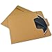 100 Pack Kraft Paper CD Sleeves, Ishua Retro DVD Envelopes 5'' x 5''(12.8 x 12.8 cm) Blank CD Paper Cardboard CD Paper Storage Holder Covers CD Packaging Bags Box Media Cases (Brown)