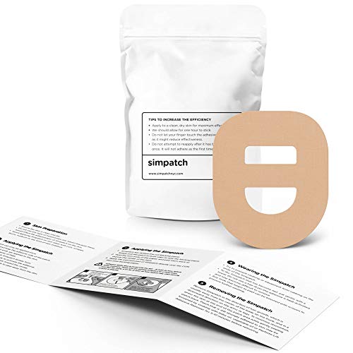SIMPATCH Adhesive Patch for Omnipod with Strap - Pack of 25 (Tan) - //coolthings.us