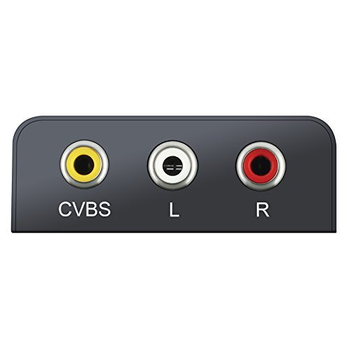 LiNKFOR AV to HDMI 1080P RCA to HDMI Mini RCA Composite CVBS AV to HDMI Video Audio Converter Adapter support PAL/NTSC With USB Cable For TV PC Laptop Xbox PS4 PS3 TV STB VHS VCR Camera DVD Projector