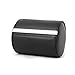 NUOLUX Men Classy Necktie Tie Box Case Organizer Formal Cylinder Style (Black)