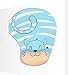 Onwon Cartoon Wrist Protected Personalized Computer Decoration Gel Wrist Rest Mouse Pad Ergonomic Design Memory Foam Mouse Pad Gel Mouse Pad/Wrist Rest(Blue Cat Style)