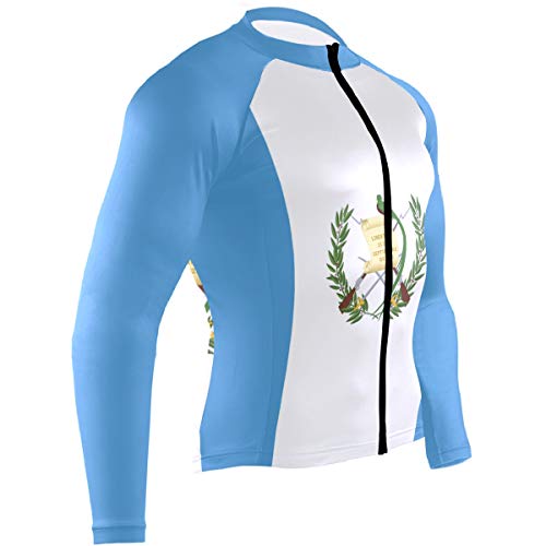 Guatemala Flag Men's Cycling Jersey Long Sleeve