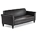 Alera RL21LS10B Reception Lounge Furniture, 3-Cushion Sofa, 77w X 31-1/2d X 32h, Black