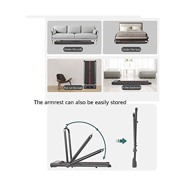 Gululu Electric Foldable Treadmill, Bluetooth Treadmill, Home Office Treadmill, Mute Walking Treadmill