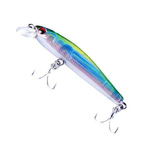 Hard Fishing Lure Handing Lures Swimbaits Life-like Baits with Eagle Claw-shaped Hooks for Freshwater Saltwater Fishing 2inch/3g