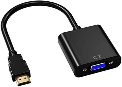 LVGOO USB HDMI to VGA,Adapter Converter Male to Female with Cable,Gold-Plated,1080P with Audio Port