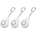 Personal Alarm - HUMUTU Safesound Personal Alarms for Women, 125 db Loud Siren Song Alarm Keychain For Kids Women and Elders with 3 LR44 Batteries included（3 Packs White）