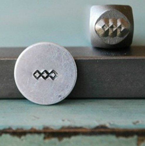 Brand New Supply Guy 5mm Triple Diamond Metal Punch Design Stamp CH-58