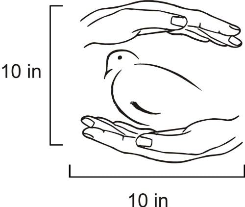 Hands Holding A Dove Vinyl Decal