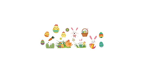 Moent Adhesivo de pared de Pascua, diseño irlandés de dibujos ...