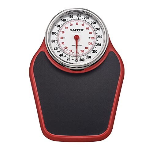 Salter ProHelix Professional Oversized Bathroom Scale with Black/Red